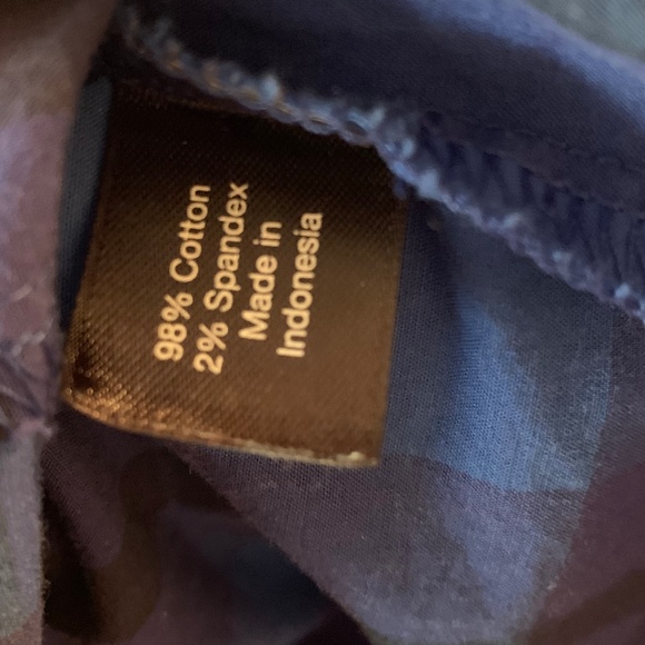 Lane Bryant Blue Plaid Button Front Top ~ Size 16 - Picture 5 of 7